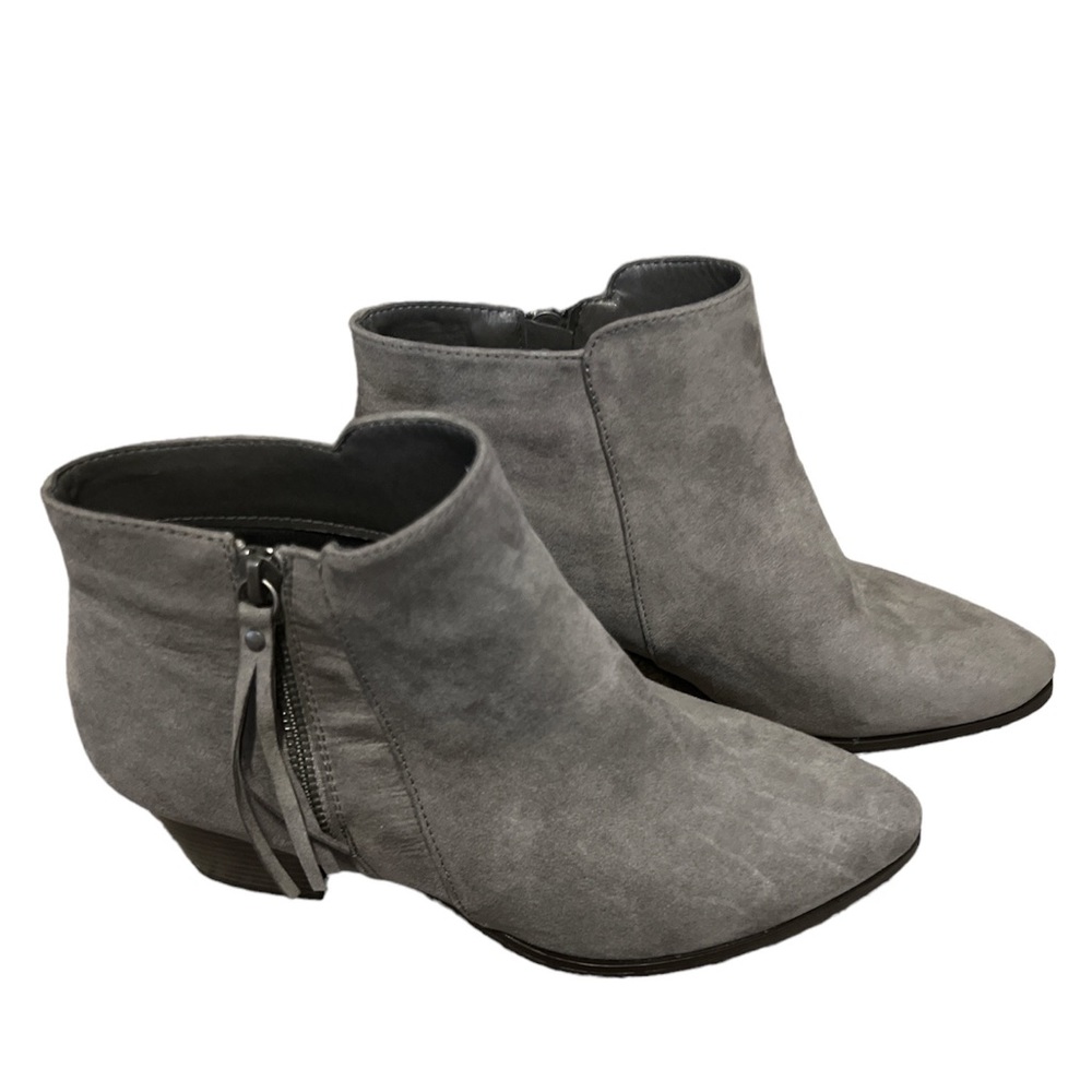 NWOT - JustFab Ketanya Western Bootie in Dark Grey